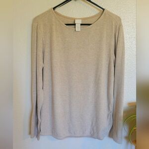 Beige Long Sleeve Sweater, Size Small, H&M